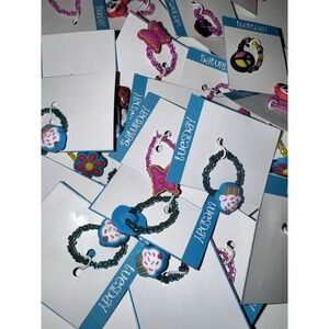 Lot of 31 Vintage 90s Y2K Days of the Week Kids Rings NOS Beaded Charms